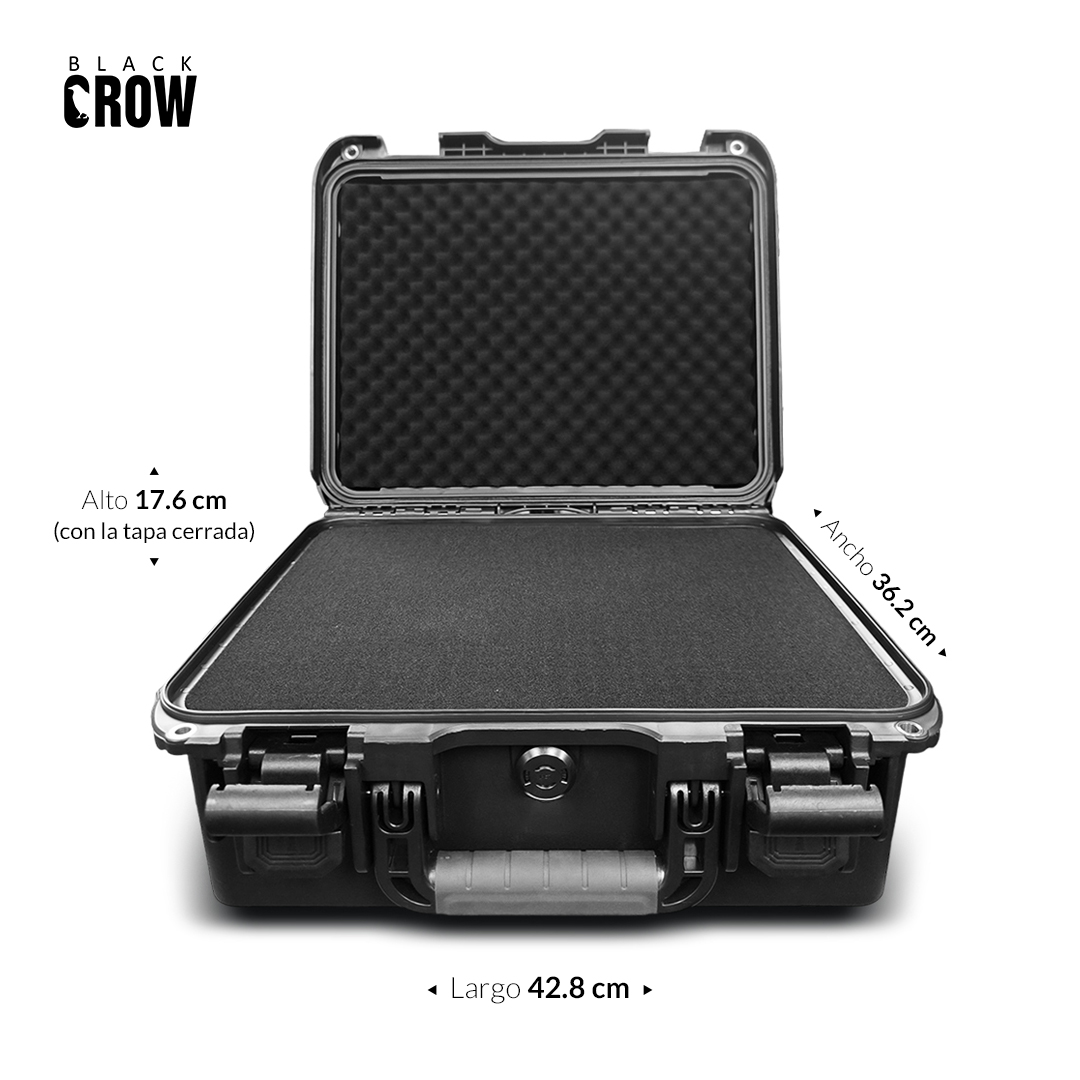 MALETA PROTECTORA PP BLACK CROW PPFR-3929 - 42.8 x 36.2 x 17.6cm
