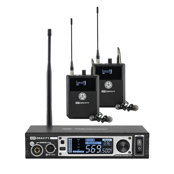 SISTEMA DE MONITOREO DUAL INALÁMBRICO PSG AUDIO GRAVITY IEM