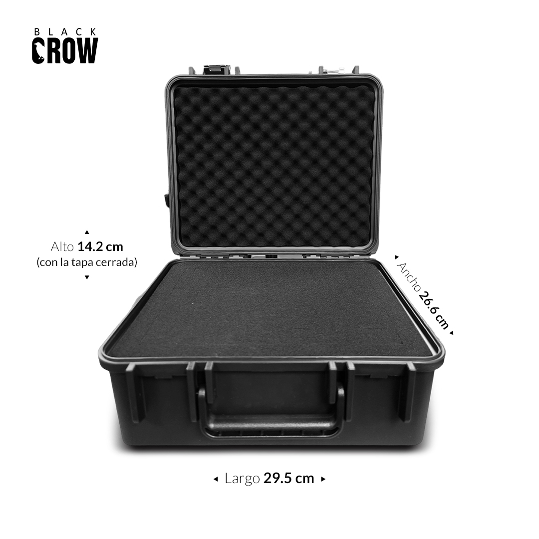 MALETA PROTECTORA PP BLACK CROW PPV3-2722 - 29.5 x 26.6 x 14.2cm