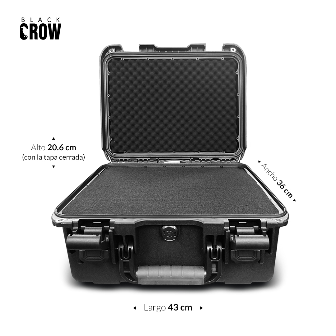 MALETA PROTECTORA PP BLACK CROW PPFR-3929H - 43 x 36 x 20.6cm