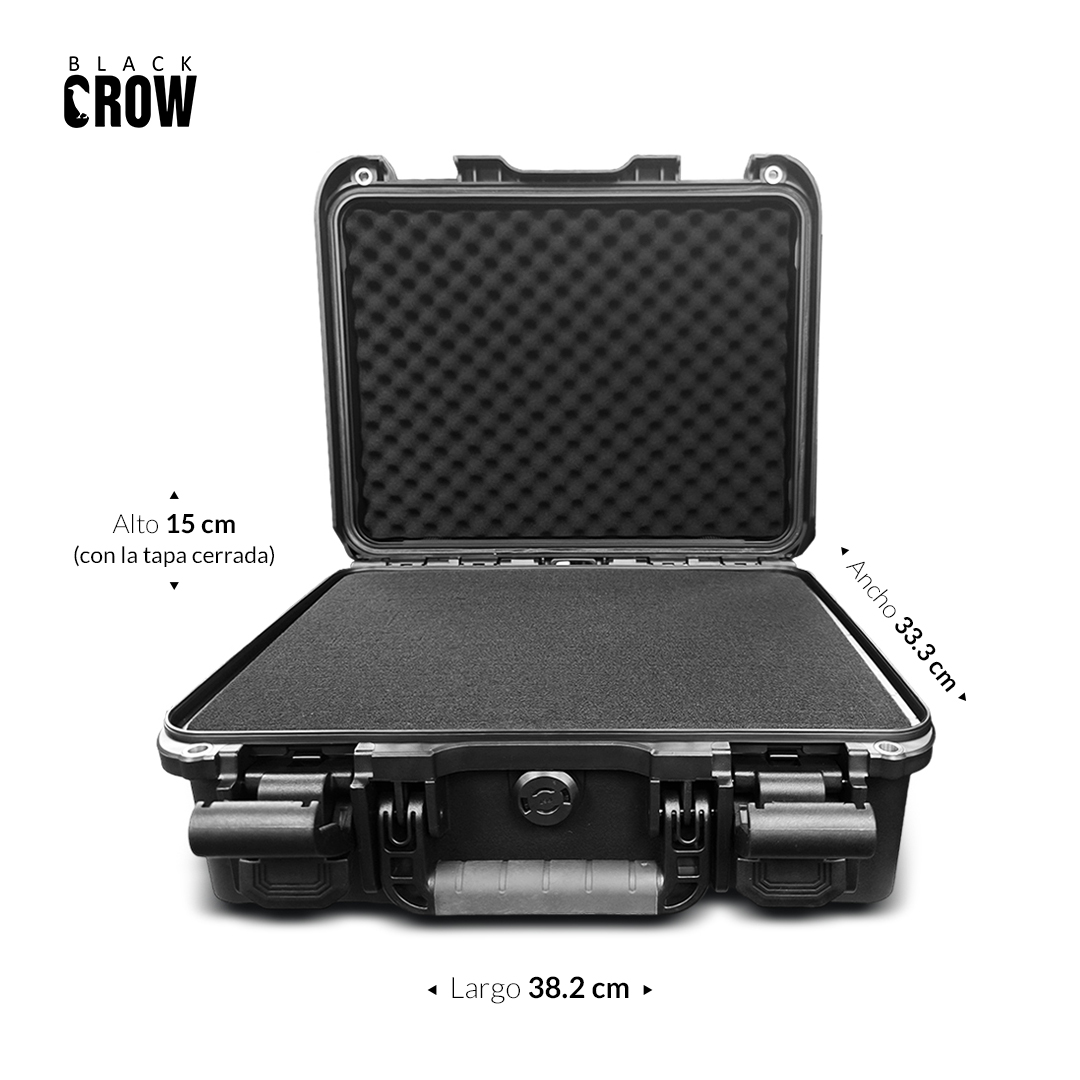MALETA PROTECTORA PP BLACK CROW PPFR-3527 - 38.2 x 33.3 x 15cm